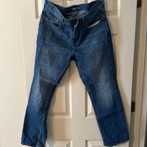 Old Navy Straight Jeans. Blue. Size: W34/L30.